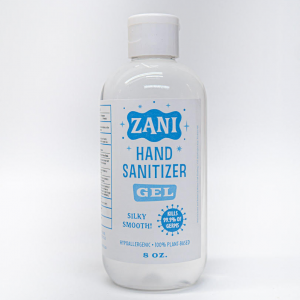 ZANI Gel – Hand Sanitizer 8oz, Squeeze Bottle